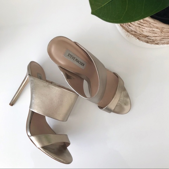 Steve Madden Shoes - Gold Steve Madden Mallory Stiletto Heels